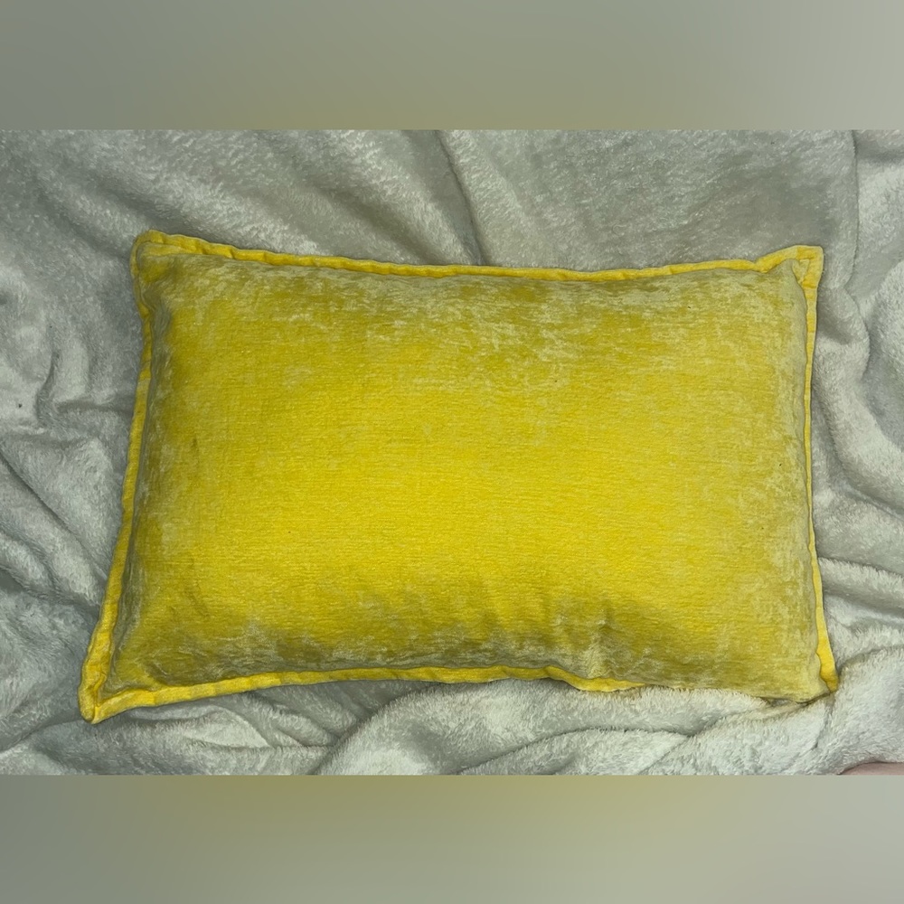 Yellow Boudoir Throw Pillow